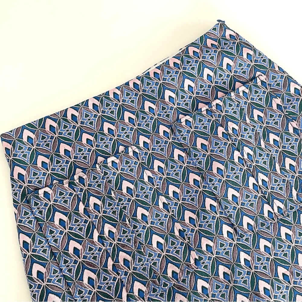 Maje Jacquard Geometric Print Patch Pocket Mini Skirt - Picture 6 of 12